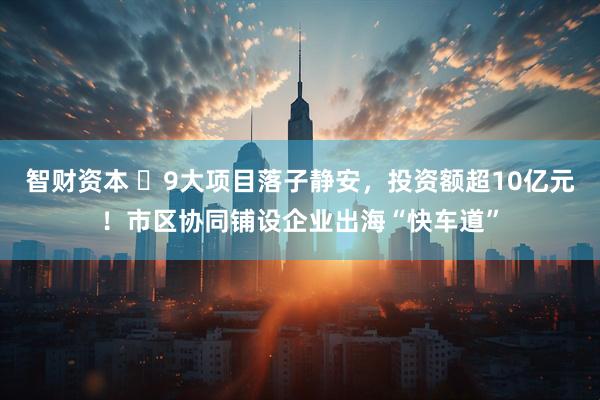 智财资本 ​9大项目落子静安，投资额超10亿元！市区协同铺设企业出海“快车道”