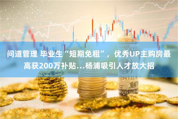 问道管理 毕业生“短期免租”，优秀UP主购房最高获200万补贴…杨浦吸引人才放大招
