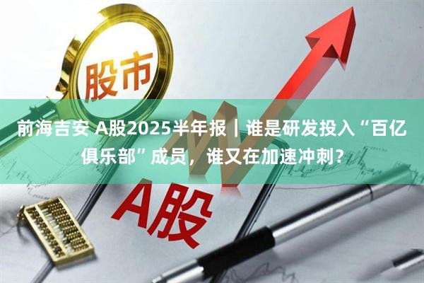 前海吉安 A股2025半年报｜谁是研发投入“百亿俱乐部”成员，谁又在加速冲刺？