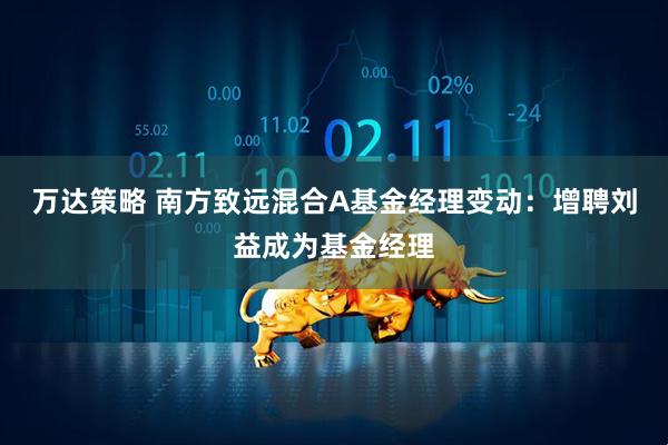 万达策略 南方致远混合A基金经理变动：增聘刘益成为基金经理