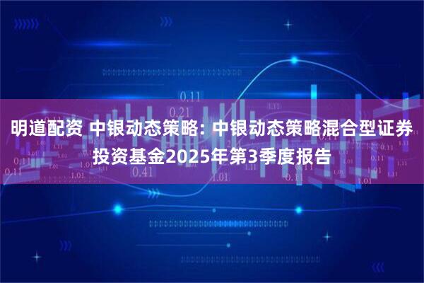 明道配资 中银动态策略: 中银动态策略混合型证券投资基金2025年第3季度报告