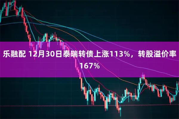 乐融配 12月30日泰瑞转债上涨113%，转股溢价率167%